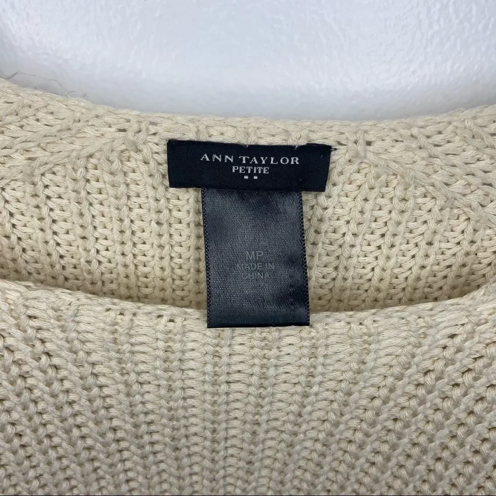 Ann Taylor color blocked sweater top - Picture 8 of 12